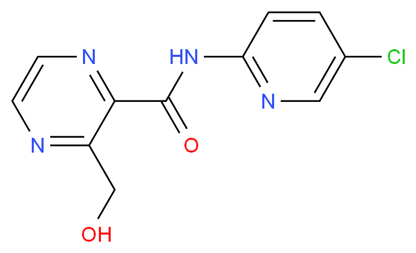 N-(5-Chloro-2-pyridinyl)-3-(hydroxymethyl)-2-pyrazinecarboxamide_分子结构_CAS_1122549-43-2)