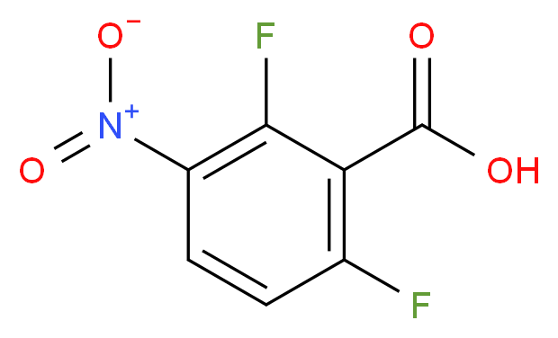 2,6-Difluoro-3-nitrobenzoic acid 98%_分子结构_CAS_83141-10-0)