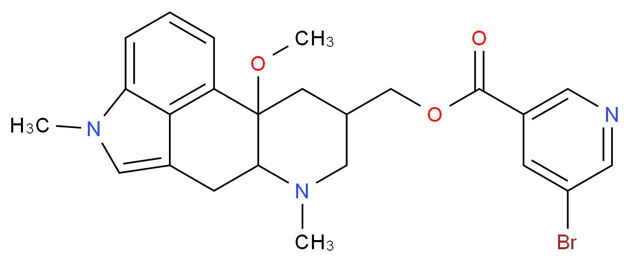 NICERGOLINE_分子结构_CAS_27848-84-6)