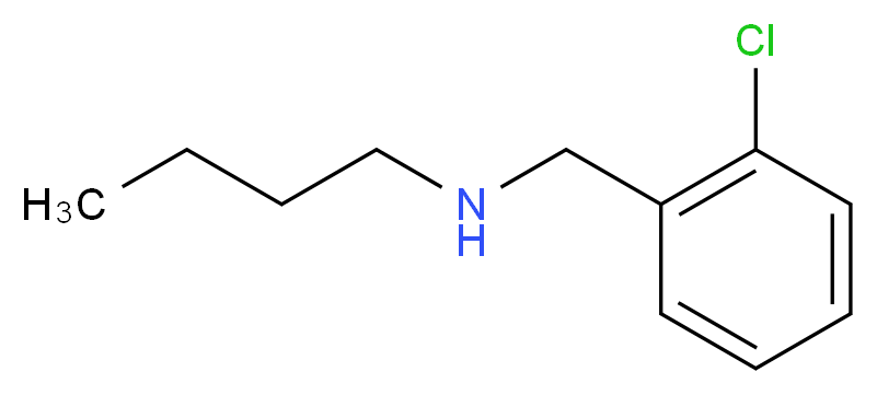 butyl[(2-chlorophenyl)methyl]amine_分子结构_CAS_16183-39-4