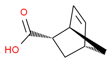 rac-(1R,2S,4R)-bicyclo[2.2.1]hept-5-ene-2-carboxylic acid_分子结构_CAS_67999-53-5)