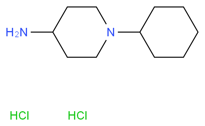 1-CYCLOHEXYL-PIPERIDIN-4-YLAMINE DIHYDROCHLORIDE_分子结构_CAS_1196154-81-0)