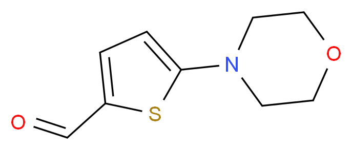 5-(morpholin-4-yl)thiophene-2-carbaldehyde_分子结构_CAS_24372-49-4