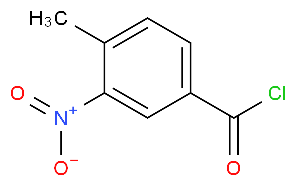 4-methyl-3-nitrobenzoyl chloride_分子结构_CAS_10397-30-5