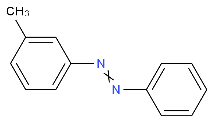 (3-methylphenyl)(phenyl)diazene_分子结构_CAS_588-04-5