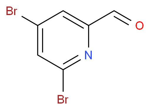 4,6-dibromopyridine-2-carbaldehyde_分子结构_CAS_1060815-81-7