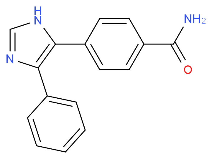 4-(4-phenyl-1H-imidazol-5-yl)benzamide_分子结构_CAS_)