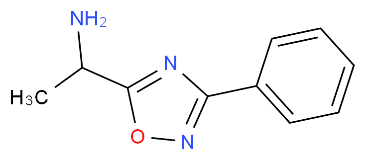 1-(3-phenyl-1,2,4-oxadiazol-5-yl)ethanamine_分子结构_CAS_)
