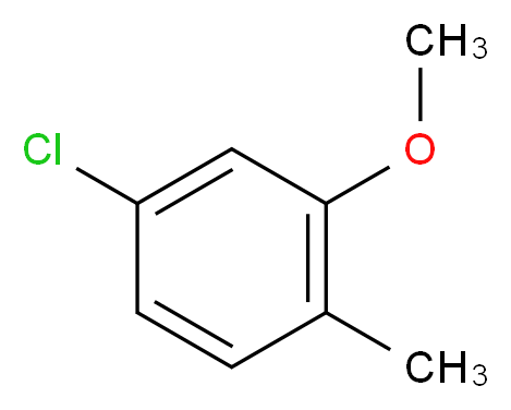 4-chloro-2-methoxy-1-methylbenzene_分子结构_CAS_40794-04-5