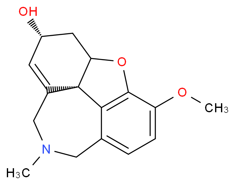 (1S,12S,14R)-9-methoxy-4-methyl-11-oxa-4-azatetracyclo[8.6.1.0^{1,12}.0^{6,17}]heptadeca-6,8,10(17),15-tetraen-14-ol_分子结构_CAS_357-70-0