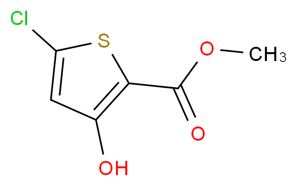 methyl 5-chloro-3-hydroxythiophene-2-carboxylate_分子结构_CAS_96232-69-8