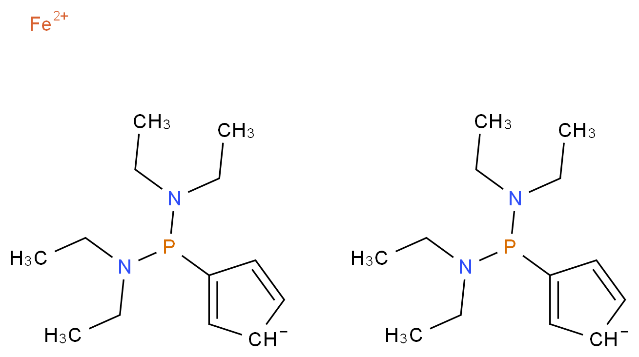 1,1′-Bis[bis(diethylamino)phosphino]ferrocene_分子结构_CAS_142691-71-2)