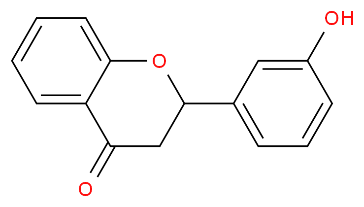 2-(3-hydroxyphenyl)-3,4-dihydro-2H-1-benzopyran-4-one_分子结构_CAS_1621-55-2