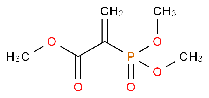 methyl 2-(dimethoxyphosphoryl)prop-2-enoate_分子结构_CAS_55168-74-6