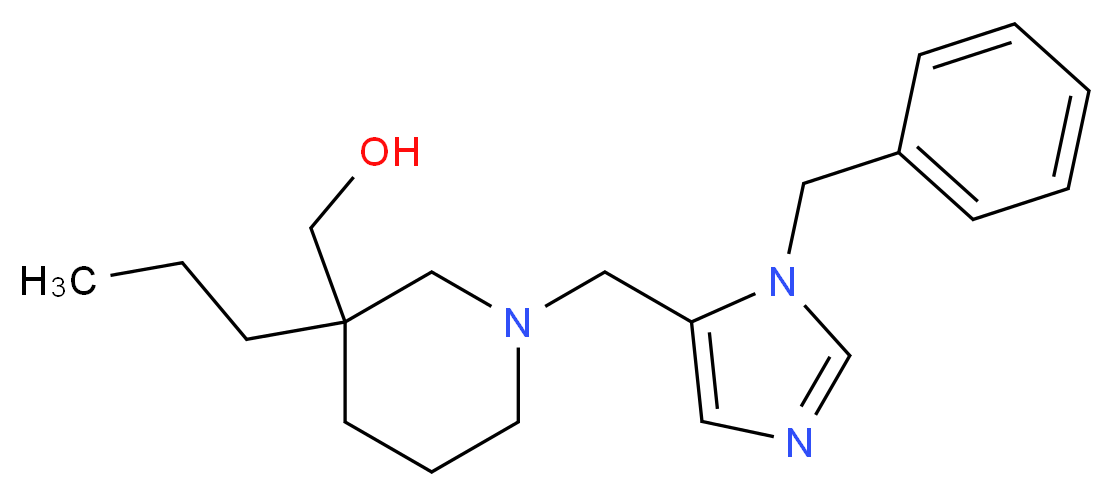 {1-[(1-benzyl-1H-imidazol-5-yl)methyl]-3-propylpiperidin-3-yl}methanol_分子结构_CAS_)