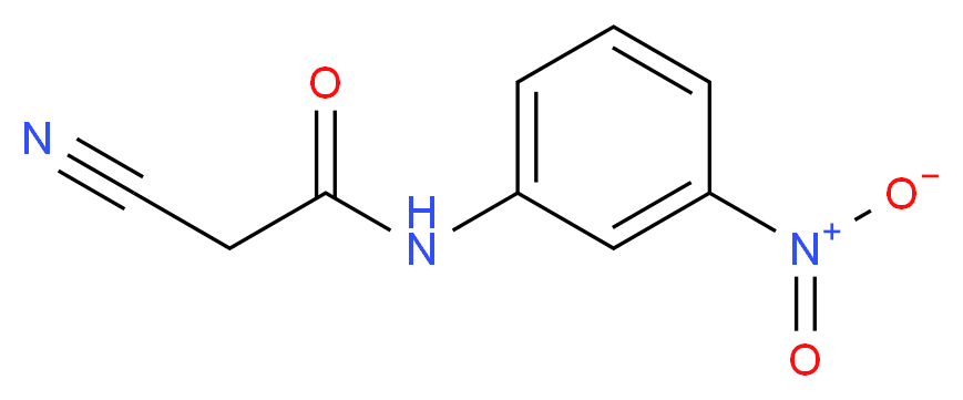 2-Cyano-N-(3-nitrophenyl)acetamide_分子结构_CAS_)