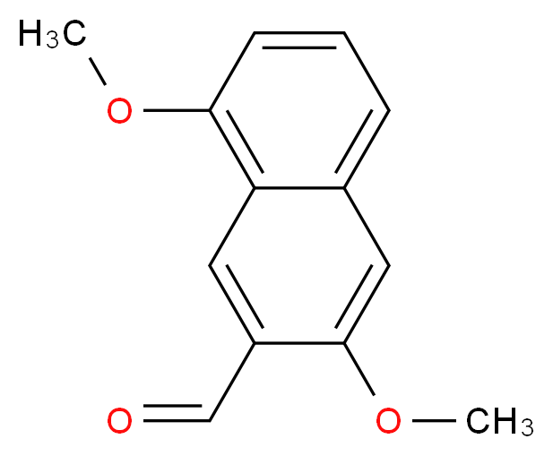 3,8-二甲氧基-2-萘甲醛_分子结构_CAS_374538-05-3)