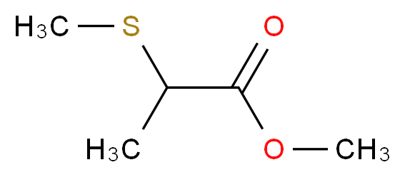 2-(甲基硫代)丙酸甲酯_分子结构_CAS_61366-76-5)