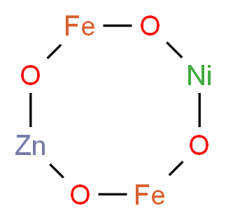 1,3,5,7-tetraoxa-2-zinca-6-nickela-4,8-diferracyclooctane_分子结构_CAS_12645-50-0