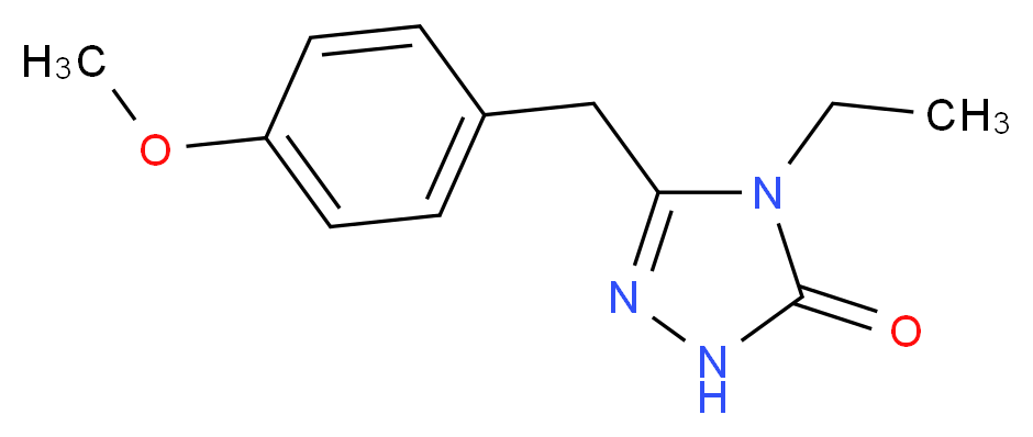 4-ethyl-5-(4-methoxybenzyl)-2,4-dihydro-3H-1,2,4-triazol-3-one_分子结构_CAS_)