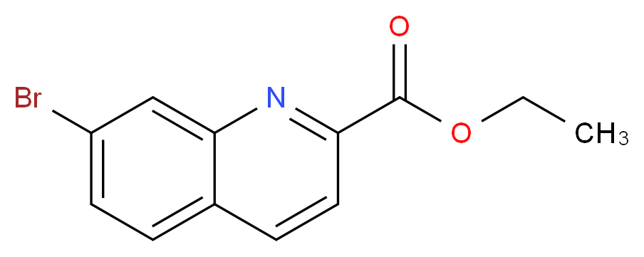 ethyl 7-bromoquinoline-2-carboxylate_分子结构_CAS_1196153-95-3)