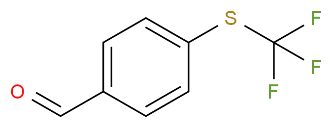 4-[(trifluoromethyl)sulfanyl]benzaldehyde_分子结构_CAS_4021-50-5