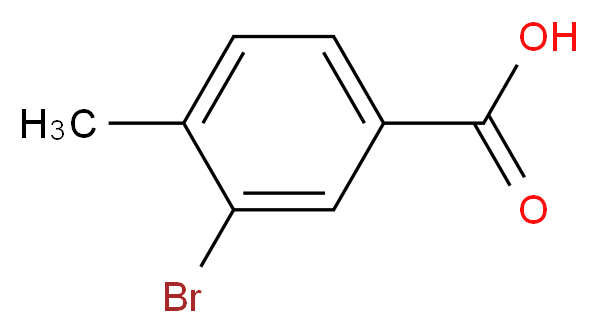 3-溴-4-甲基苯甲酸_分子结构_CAS_7697-26-9)