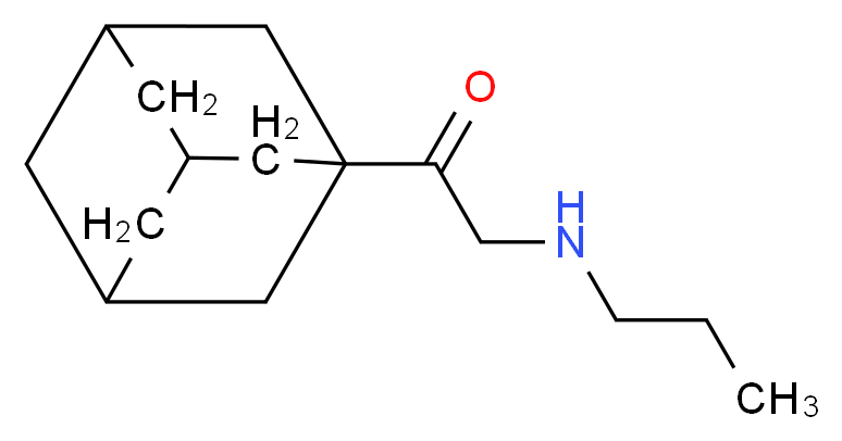 1-(adamantan-1-yl)-2-(propylamino)ethan-1-one_分子结构_CAS_519046-32-3