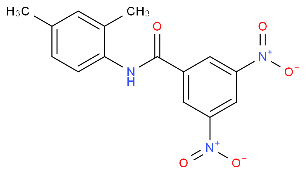 N-(2,4-Dimethylphenyl)-3,5-dinitrobenzamide_分子结构_CAS_36293-10-4)