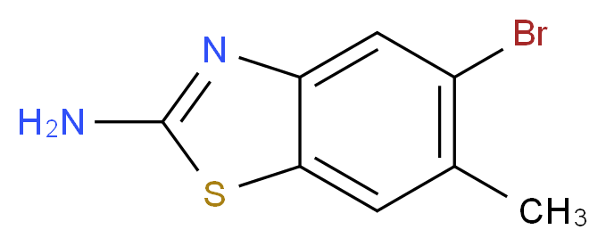 5-bromo-6-methyl-1,3-benzothiazol-2-amine_分子结构_CAS_944887-82-5)