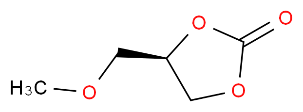 (R)-(+)-4-(甲氧基甲基)-1,3-二氧戊环-2-酮_分子结构_CAS_185836-34-4)