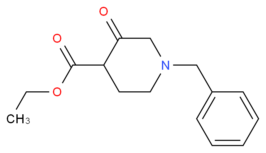 Ethyl 1-benzyl-3-oxopiperidine-4-carboxylate_分子结构_CAS_39514-19-7)