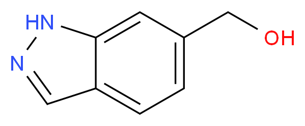 1H-indazol-6-ylmethanol_分子结构_CAS_)