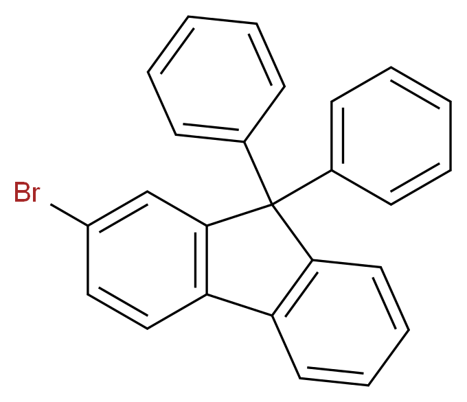 2-Bromo-9,9-diphenyl-9H-fluorene_分子结构_CAS_474918-32-6)