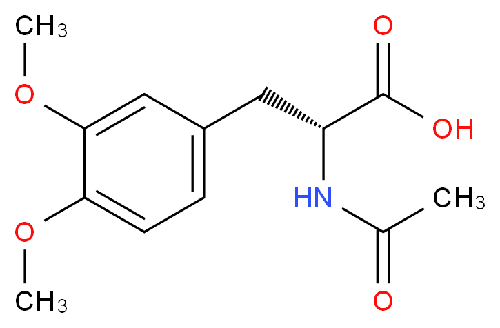 N-乙酰基-3-(3,4-二甲氧苯基)-D-丙氨酸_分子结构_CAS_33043-37-7)