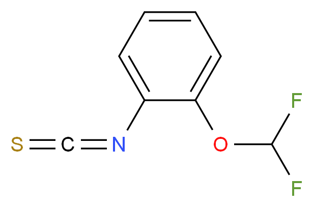 2-(二氟甲氧基)苯基异硫氰酸酯_分子结构_CAS_101856-90-0)