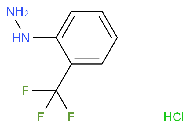 2-(Trifluoromethyl)phenylhydrazine hydrochloride_分子结构_CAS_3107-34-4)