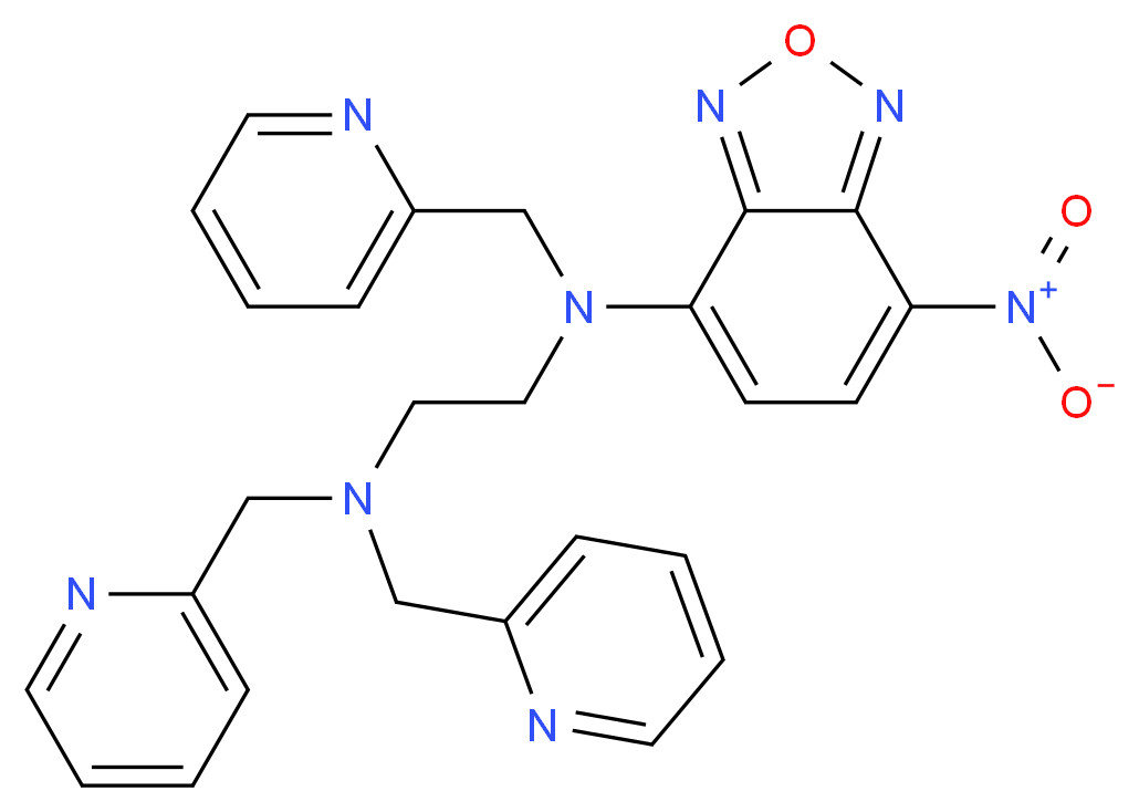 N1-(7-Nitro-2,1,3-benzoxadiazol-4-yl)-N1,N2,N2-tris(2-pyridinylmethyl)-1,2-ethanediamine_分子结构_CAS_1111625-98-9)