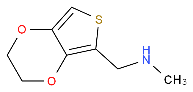 2,3-Dihydro-5-[(methylamino)methyl]thieno[3,4-b][1,4]dioxine 95%_分子结构_CAS_859851-03-9)