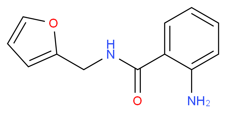 2-amino-N-(furan-2-ylmethyl)benzamide_分子结构_CAS_117507-63-8