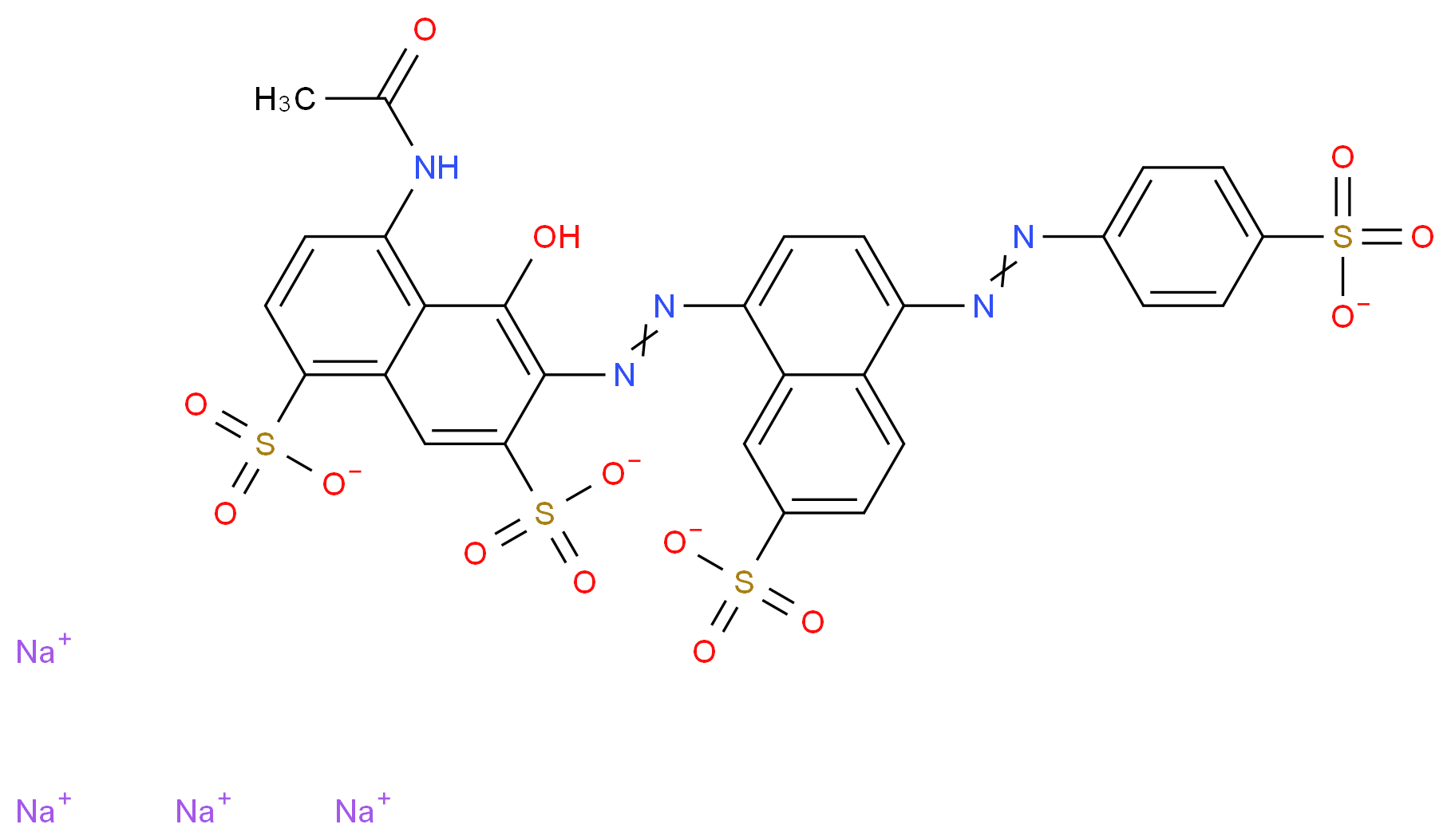 BRILLIANT BLACK BN_分子结构_CAS_2519-30-4)