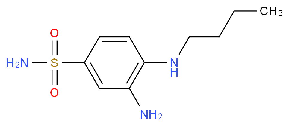 3-Amino-4-butylamino-benzenesulfonamide_分子结构_CAS_1565-51-1)