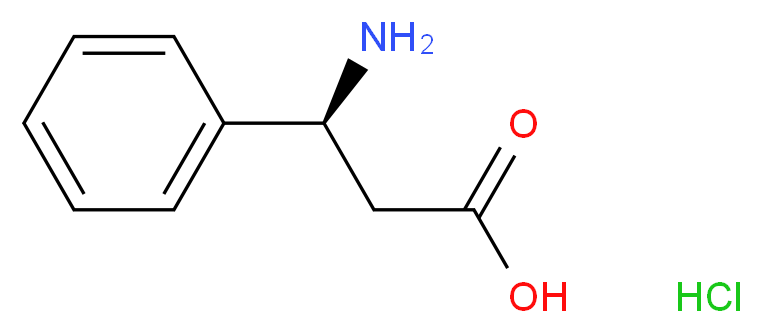 (S)-3-Phenyl-β-alanine Hydrochloride_分子结构_CAS_83649-47-2)