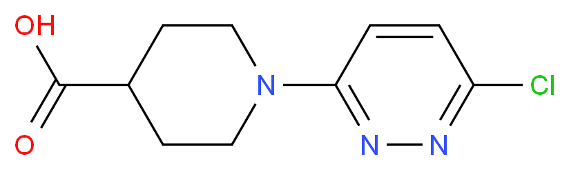 1-(6-chloropyridazin-3-yl)piperidine-4-carboxylic acid_分子结构_CAS_)