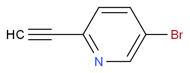 5-bromo-2-ethynylpyridine_分子结构_CAS_111770-86-6