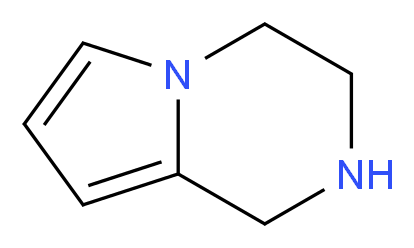 1,2,3,4-Tetrahydropyrrolo[1,2-a]pyrazine_分子结构_CAS_71257-38-0)