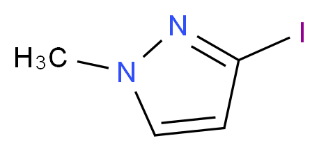 3-iodo-1-methyl-1H-pyrazole_分子结构_CAS_92525-10-5