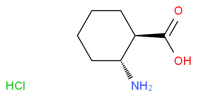 TRANS-2-AMINO-CYCLOHEXANECARBOXYLIC ACID HYDROCHLORIDE_分子结构_CAS_57266-57-6)