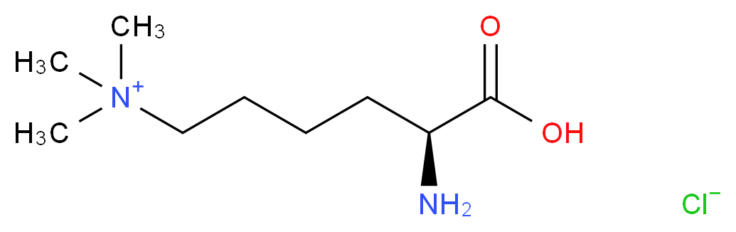 [(5S)-5-amino-5-carboxypentyl]trimethylazanium chloride_分子结构_CAS_55528-53-5