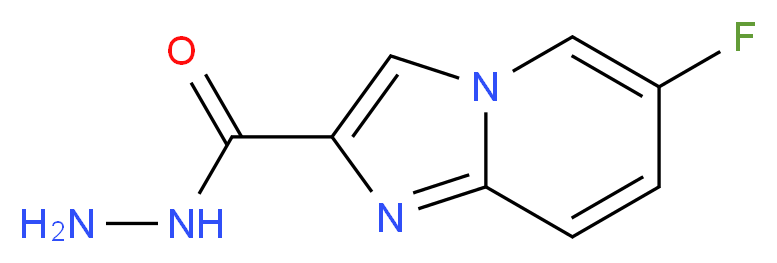6-Fluoroimidazo[1,2-a]pyridine-2-carbohydrazide_分子结构_CAS_)